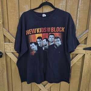 New Kids on the Block Black 2008 Tour T-Shirt
